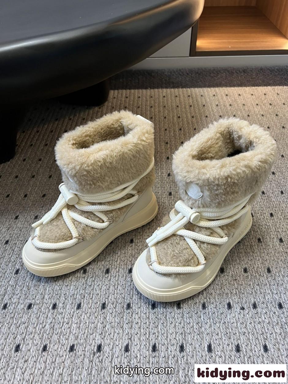 モンクレール ブーツ スーパーコピー Moncler Altive Mid スノーブーツ ベージュ-1