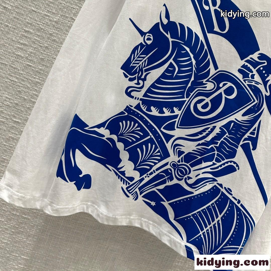 EKD コットン長袖Tシャツ バーバリー Tシャツ コピー クルーネック-0