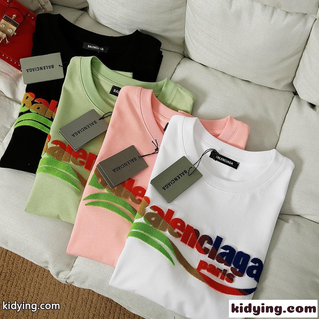 4色あり コットン 着心地いい ロゴ クルーネック ゆったり バレンシアガ 半袖tシャツ コピー トップス おしゃれ-2