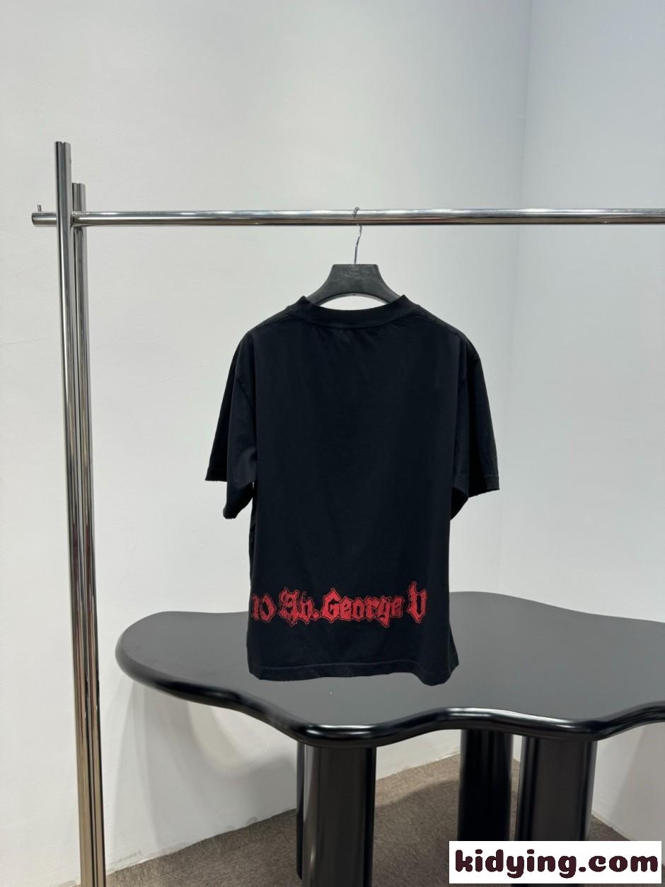 バレンシアガ Tシャツ コピー プリント 半袖Tシャツ ユニセックス-1