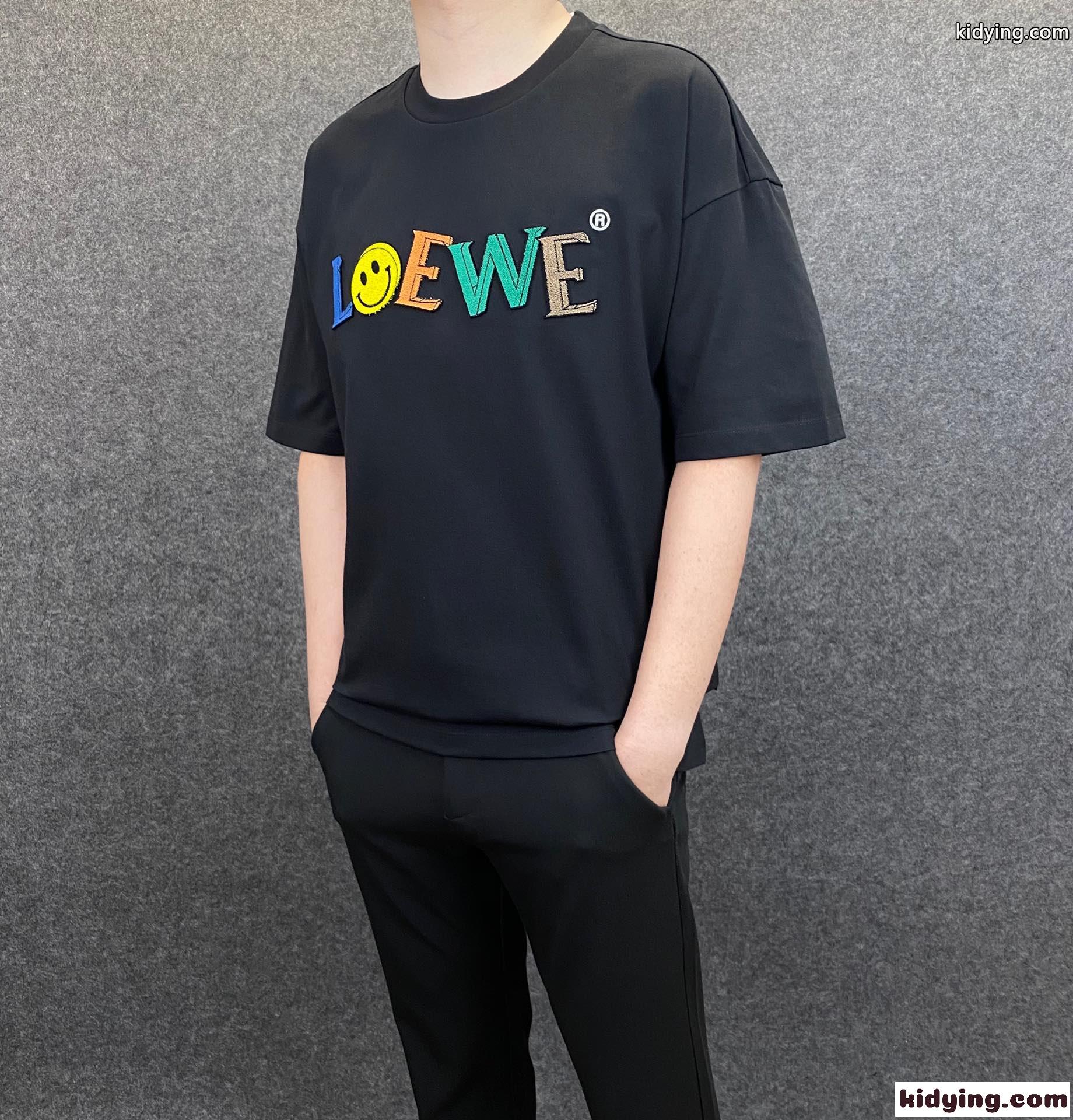 ゆったり 人気 合わせやすい ラウンドネック ロエベ tシャツ コピー メンズ 半袖 春夏 新作 カジュアル おしゃれ-2