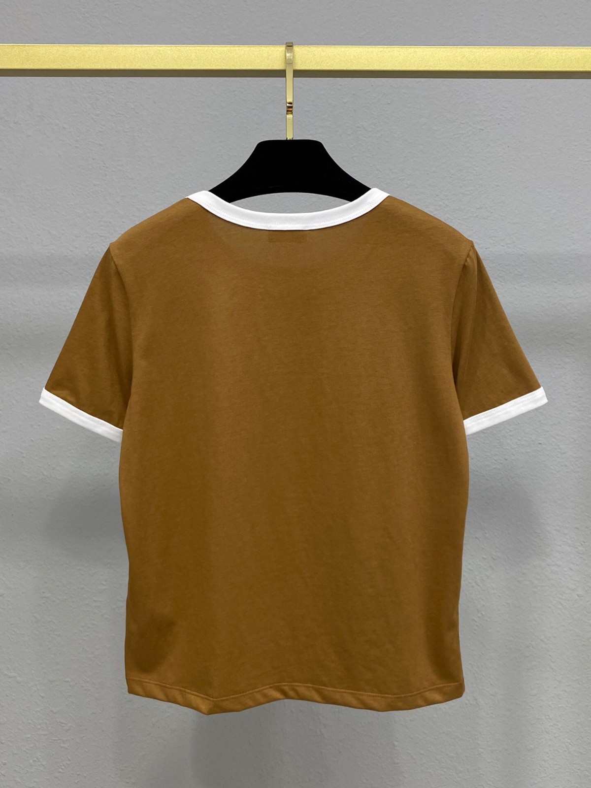 人気 おしゃれ クルーネック ロゴ セリーヌ Tシャツ コピー コットン 半袖Tシャツ-3