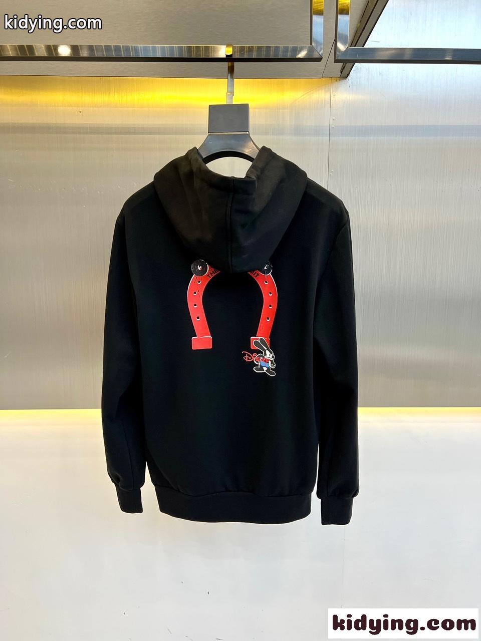 Disney x Givenchy コットン フーディー ジバンシィ パーカー コピー ブラック-2