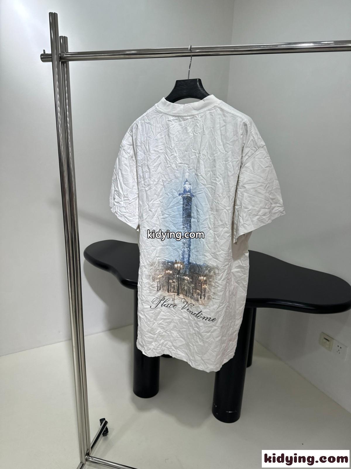 VOGUE 半袖Tシャツ オーバーサイズ バレンシアガ Tシャツ コピー ホワイト-1