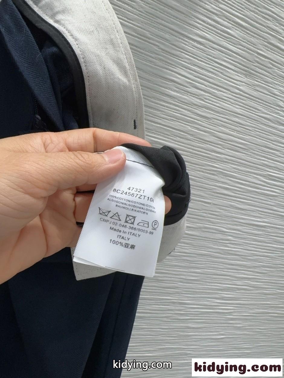 上品 カジュアル リネンパンツ シャネル パンツ コピー ネイビー-3