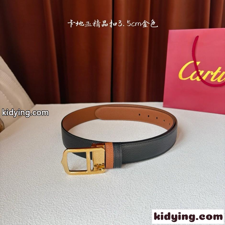 カルティエ ベルト スーパーコピー シンプル 上品 バックル リバーシブル-2