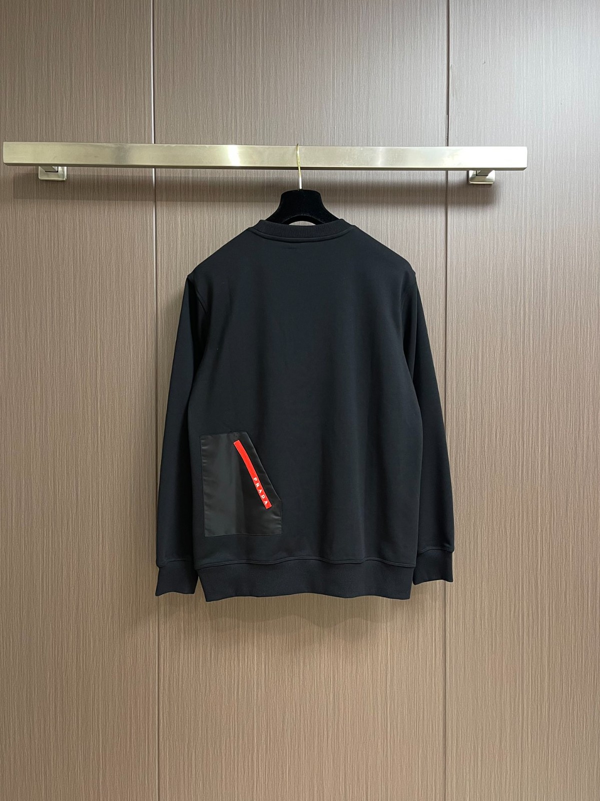 定番 カジュアル スウェットシャツ プラダ Tシャツ コピー ユニセックス ブラック-2
