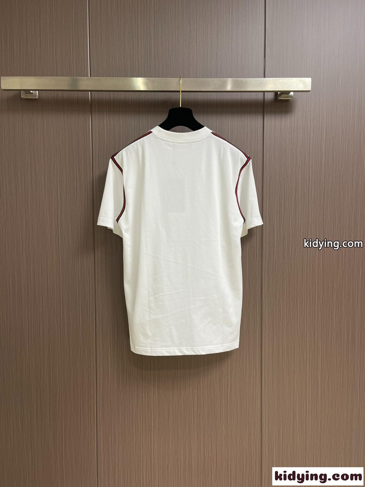おしゃれ クルーネック 半袖Tシャツ グッチ Tシャツ コピー コットン トップス-2
