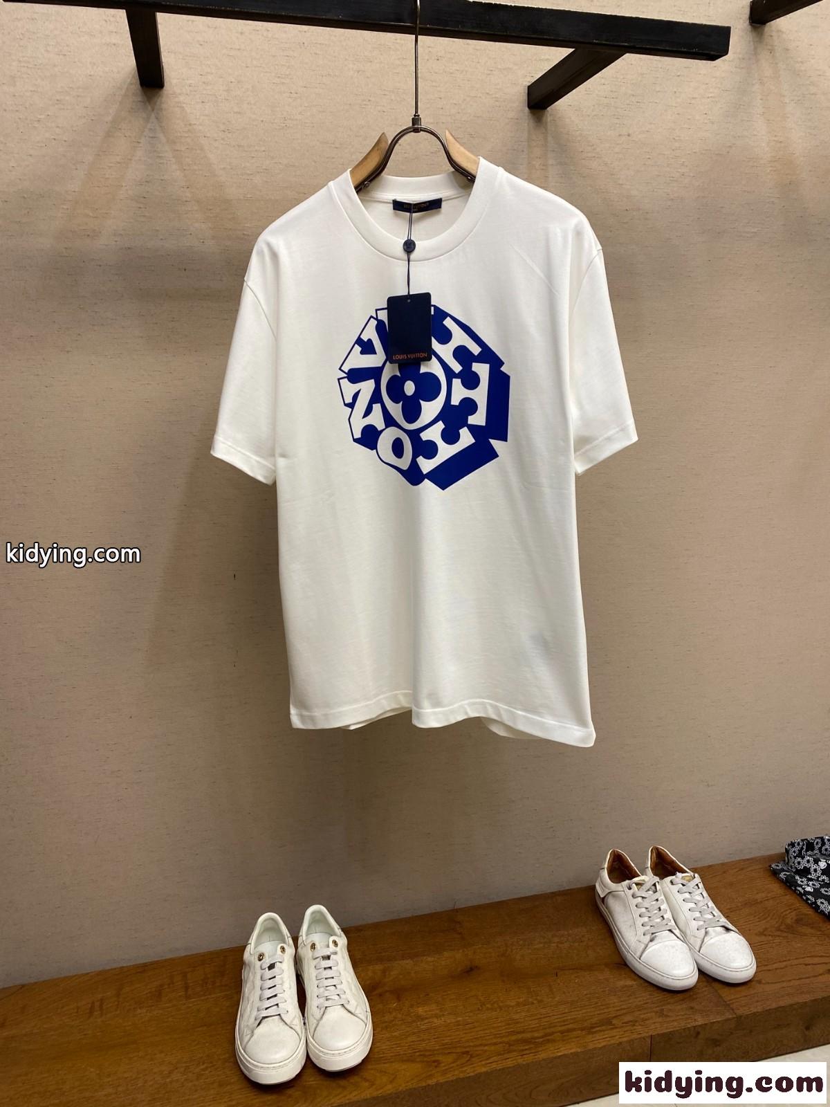 定番 プリントシグネチャー Tシャツ ルイ・ヴィトン スーパーコピー コットン-0