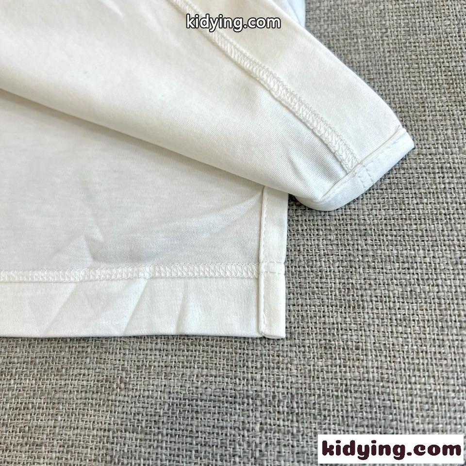 シンプル クルーネック 長袖Tシャツ プラダ Tシャツ コピー メンズ ホワイト-3