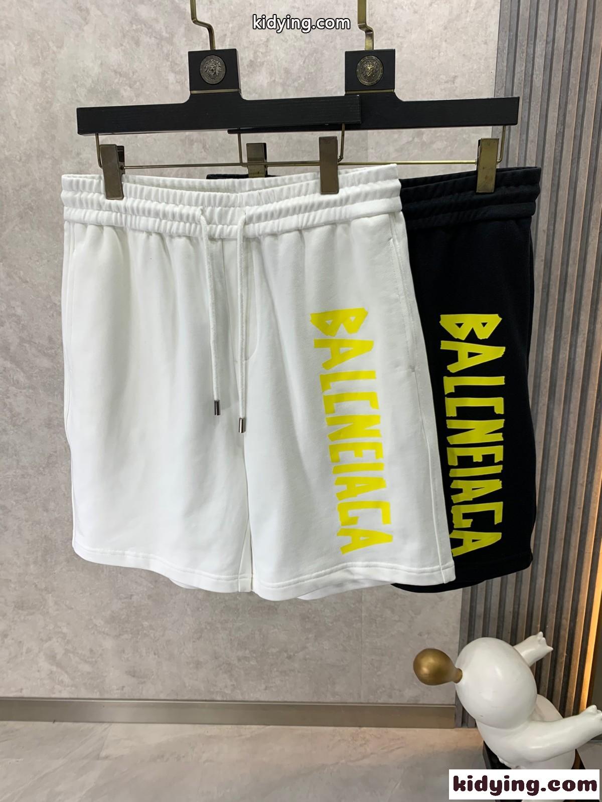 合わせやすい 定番 快適 ロゴ バレンシアガ パンツ コピー メンズ ショートパンツ-1