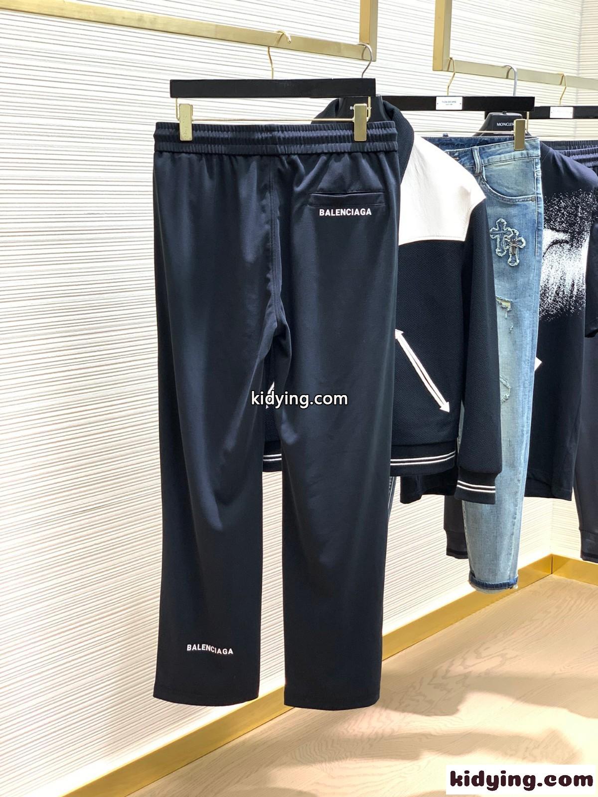 カジュアル 快適 ロゴ プリント バレンシアガ パンツ コピー メンズ ファッション-3