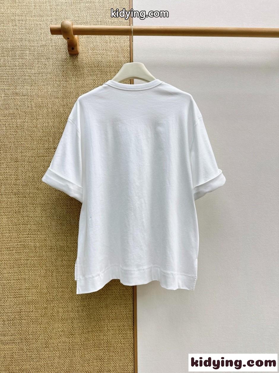 シャネル Tシャツ コピー お洒落 可愛い ココビーチ 半袖Tシャツ ホワイト-4