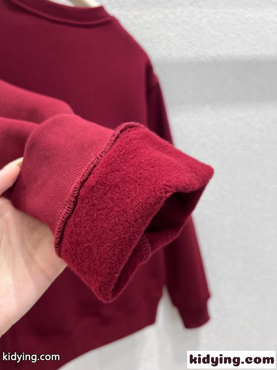 プリント コットンフリース スウェットシャツ グッチ Tシャツ 偽物 ボルドー-3
