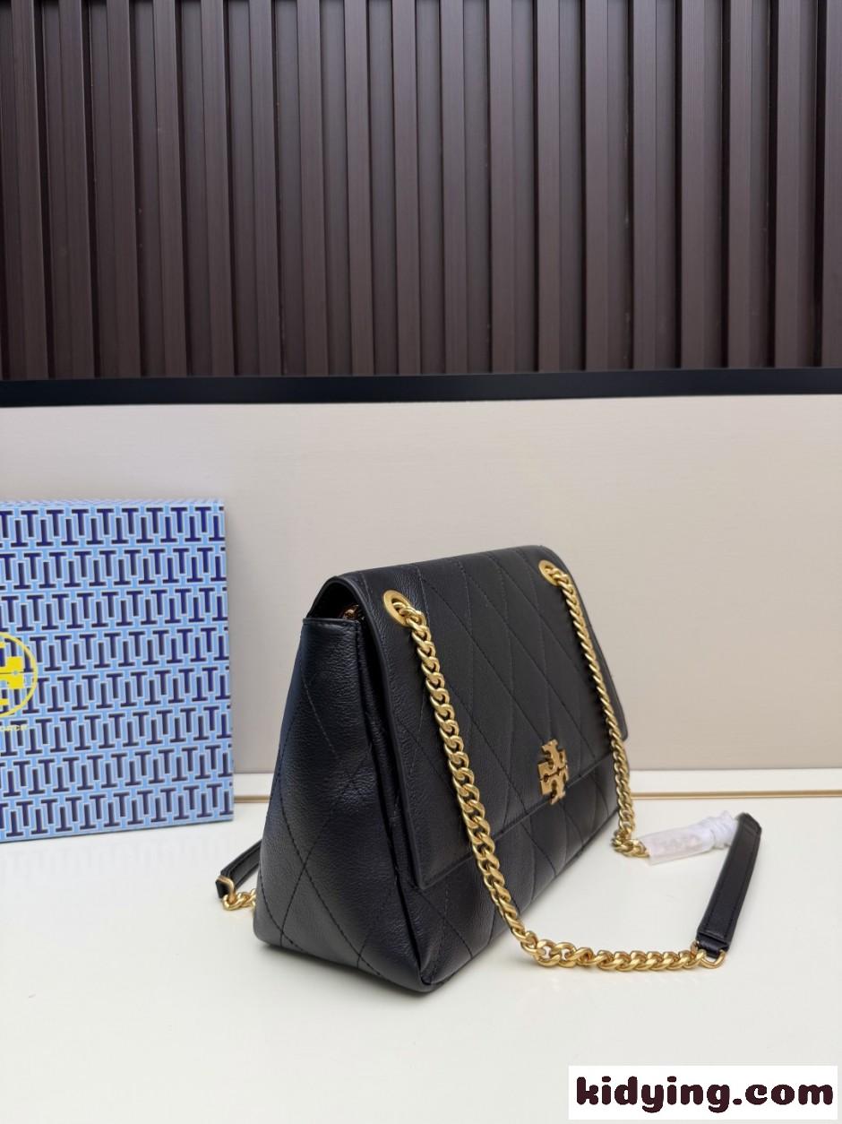 Tory Burch チャーリー キルト ショルダーバッグ トリーバーチ コピー ブラック-0