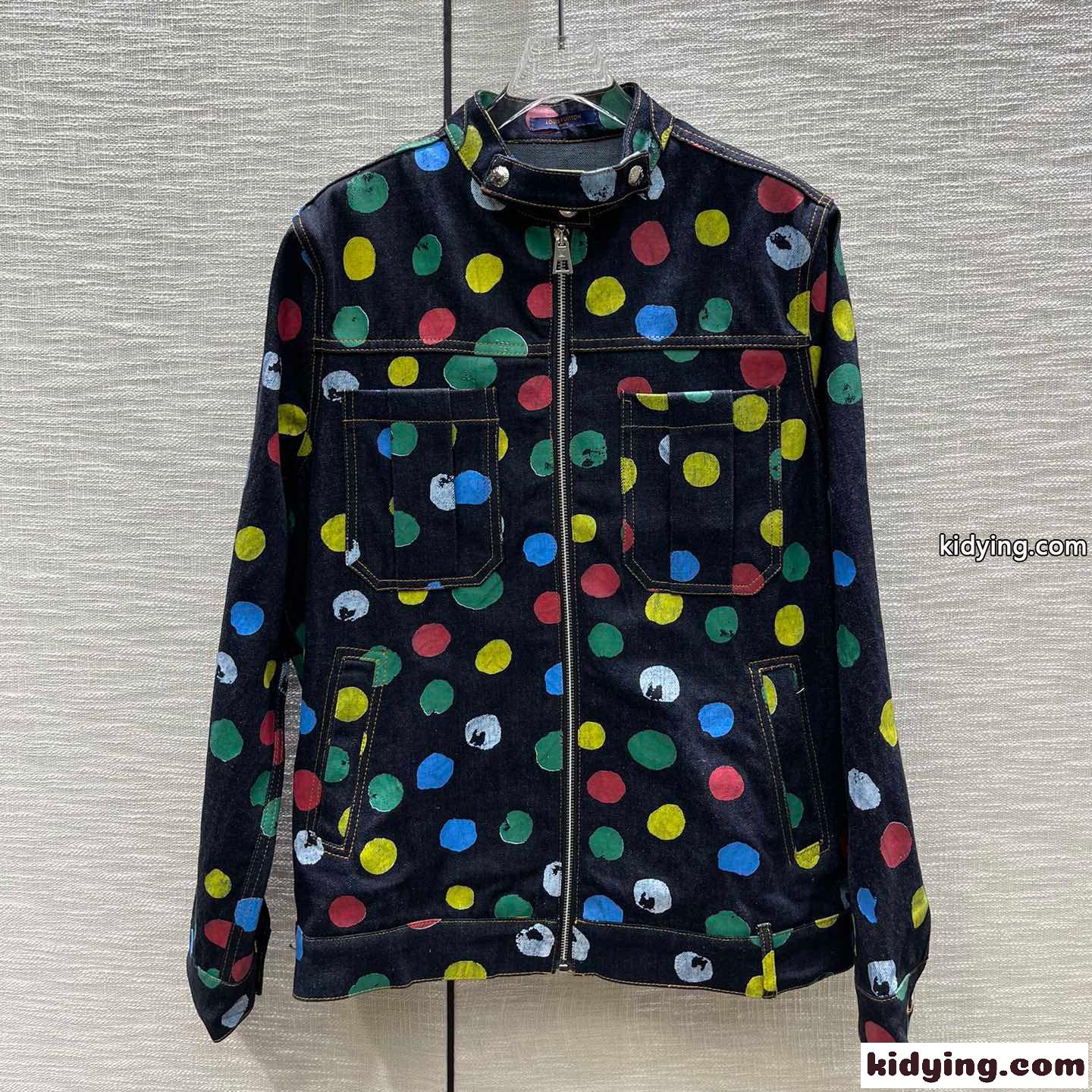 LV x 草間彌生 ドット デニムジャケット ルイヴィトン ジャケット コピー-0