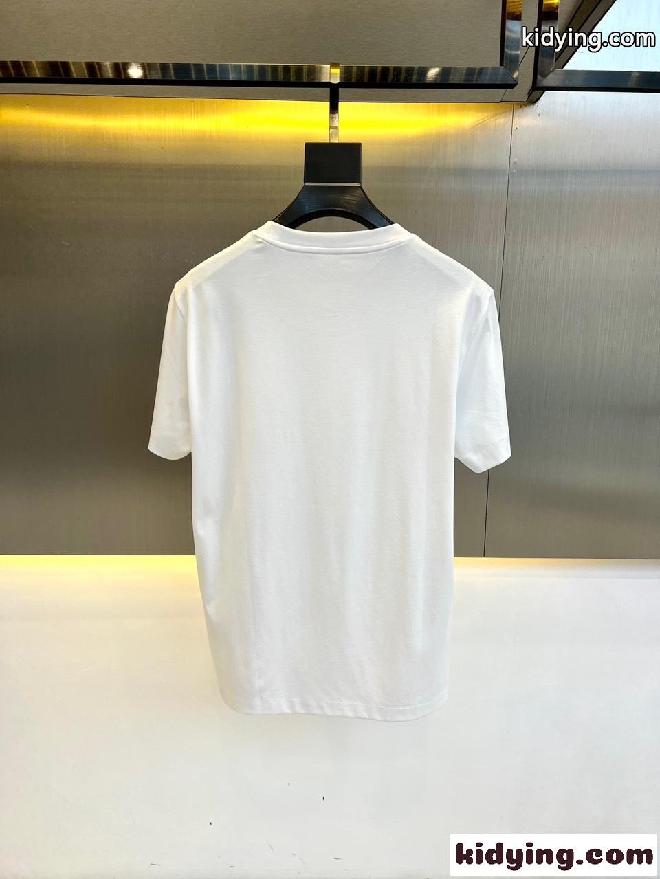 シンプル ロゴ入り クルーネック 半袖Tシャツ ドルチェ&ガッバーナ Tシャツ コピー ホワイト-4
