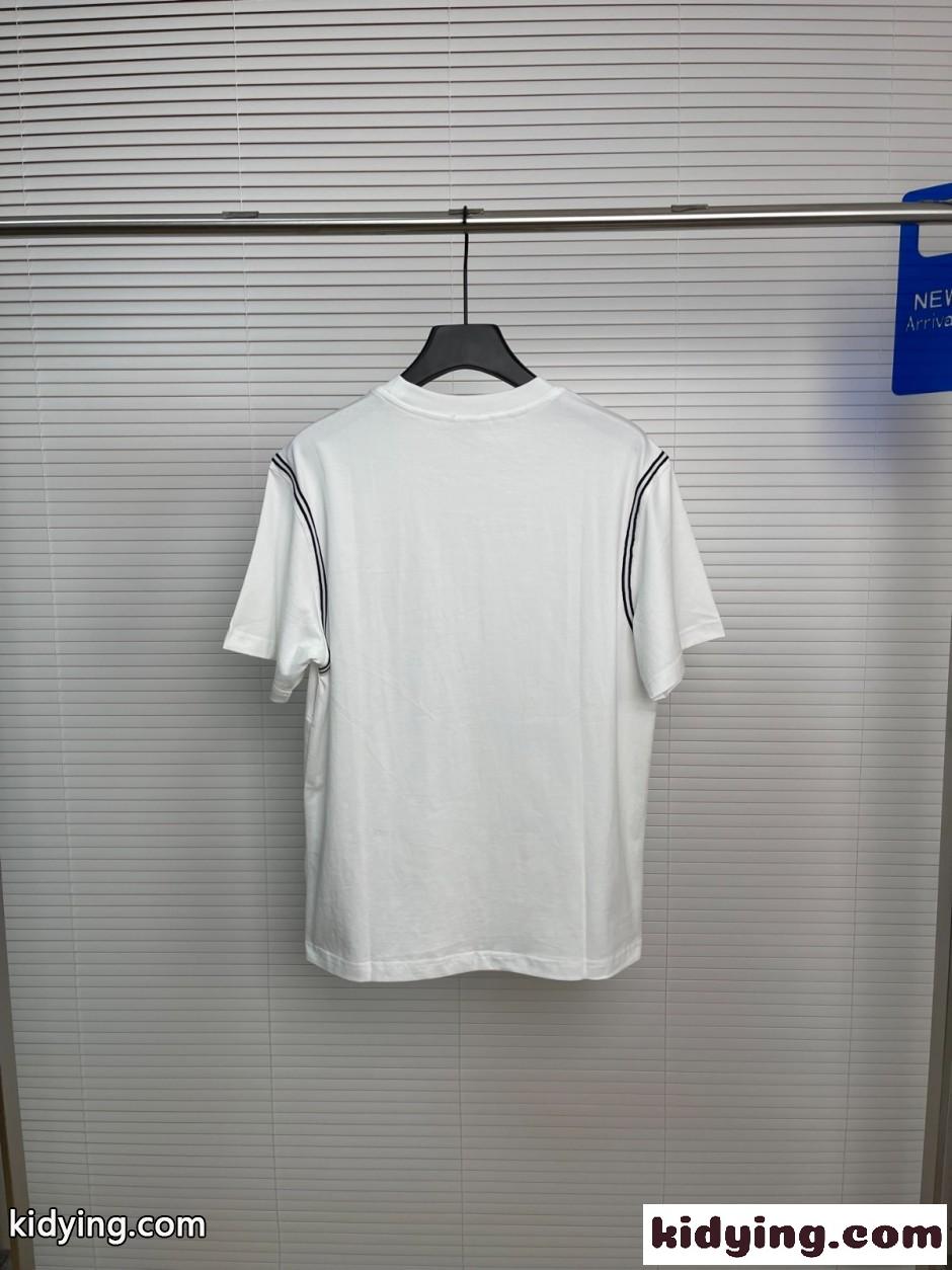 カジュアル コットン 半袖Tシャツ ケンゾー Tシャツ コピー ホワイト-4