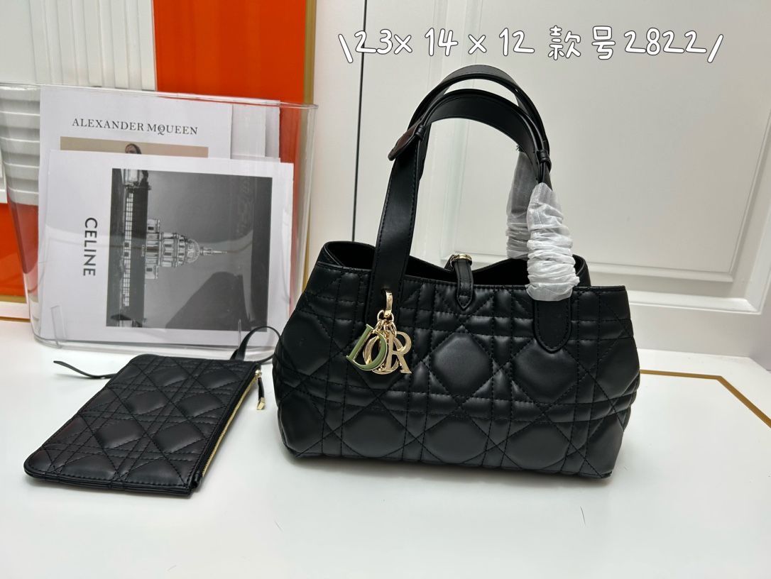 ディオール DIOR TOUJOURS トート スモール クリスチャン・ディオール バッグ コピー ブラック-2
