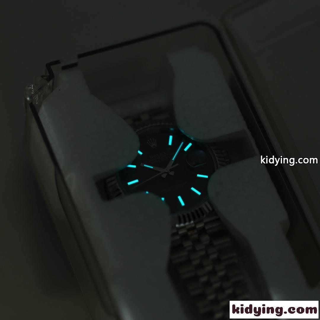 人気上昇中 おしゃれ シンプル 41mm 日付表示 サファイアガラス ロレックス 腕時計 コピー メンズ レディース-5