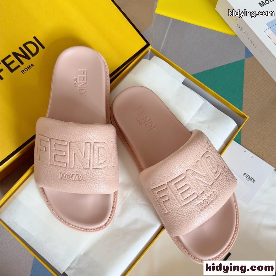 春夏 定番 FENDI ROMA スライド フェンディ サンダル スーパーコピー ピンク-0
