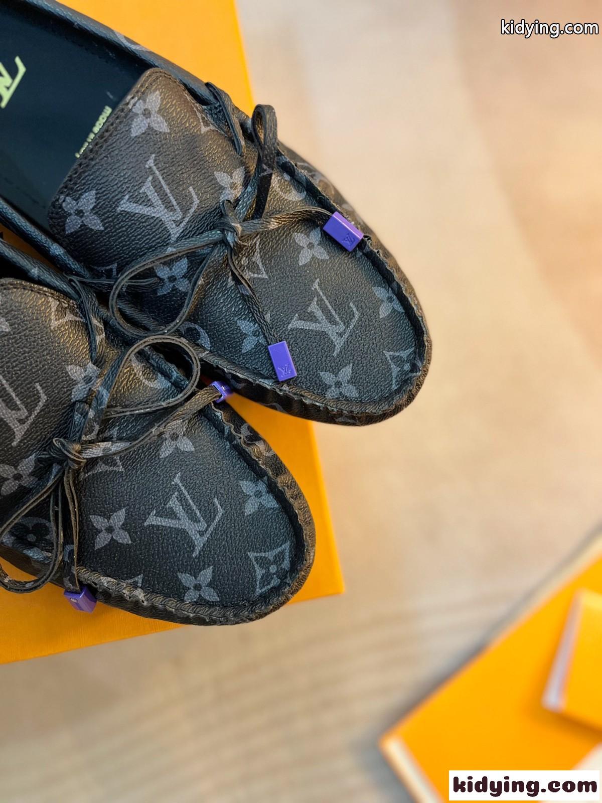 LV ドライバー・ライン ローファー ルイ・ヴィトン スーパーコピー モカシン パープル-2