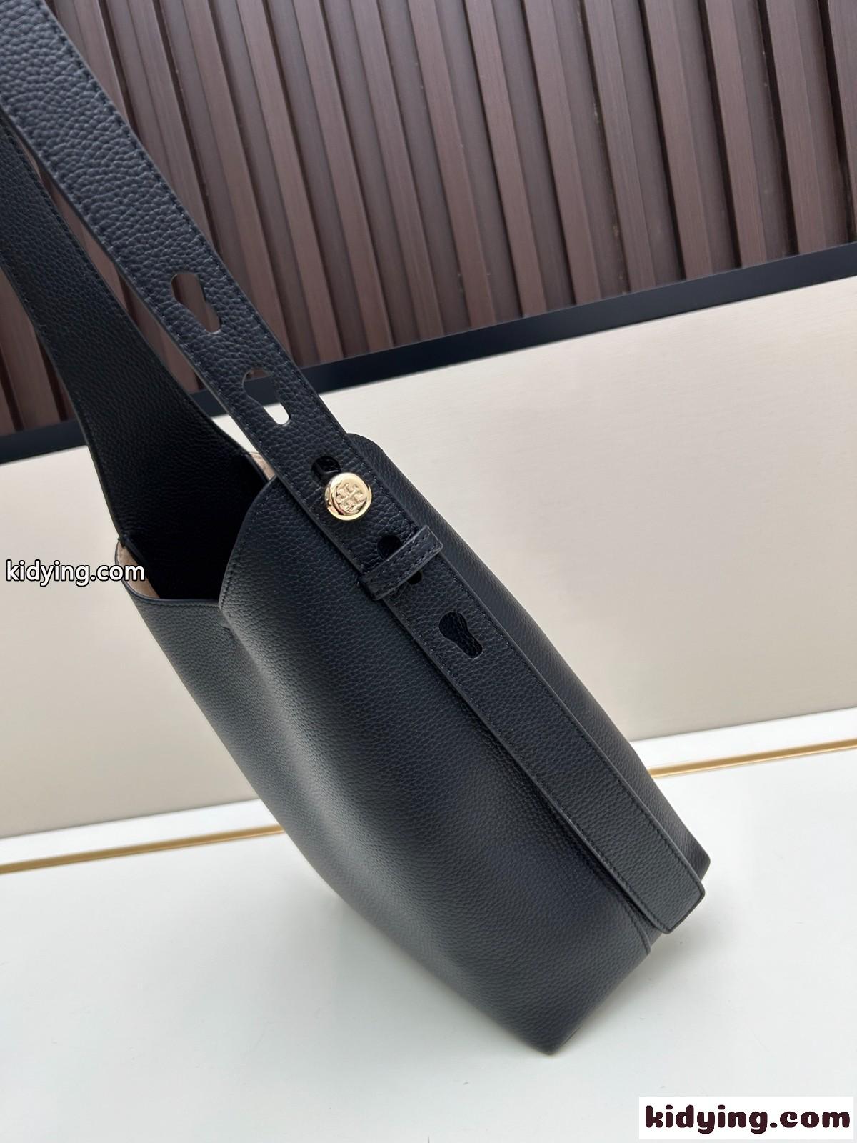人気 ロミー スモール ホーボーバッグ トリーバーチ スーパーコピー ブラック-0