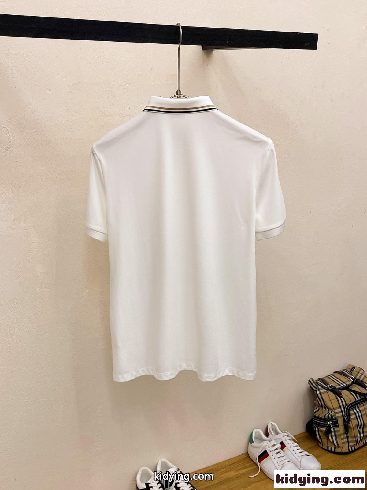 クラシック ビジネス 半袖 ポロシャツ ヒューゴ・ボス Tシャツ コピー ホワイト-4