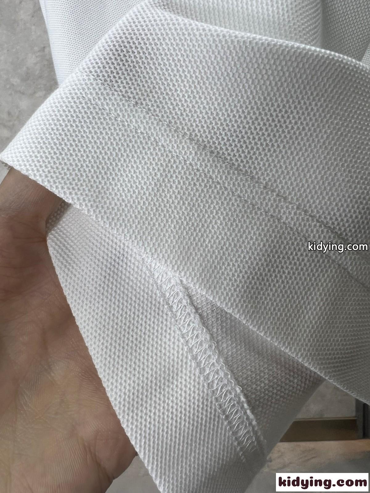 シンプル 刺繍入り コットンピケ ポロシャツ バーバリー 半袖Tシャツ コピー ホワイト-4