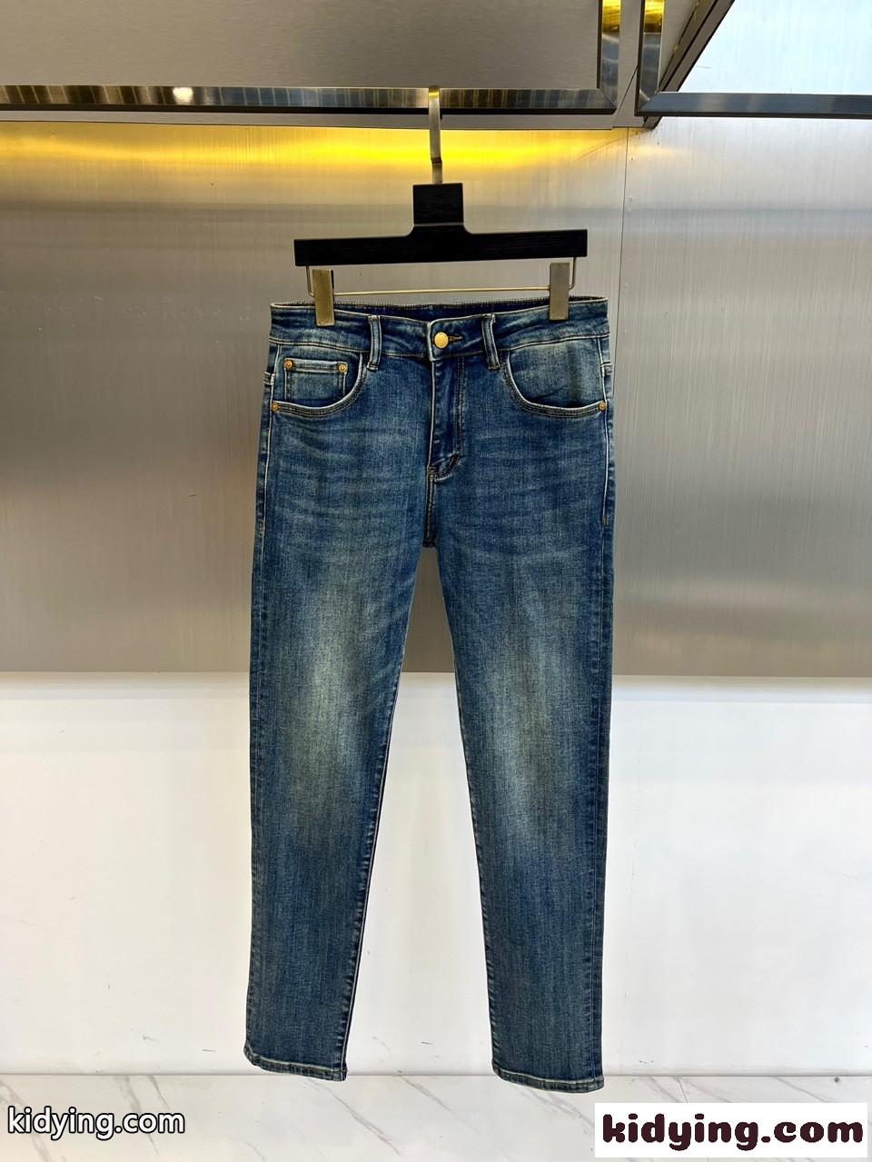合わせやすい ストレッチ デニムパンツ クロムハーツ ジーンズ 偽物 メンズ-0