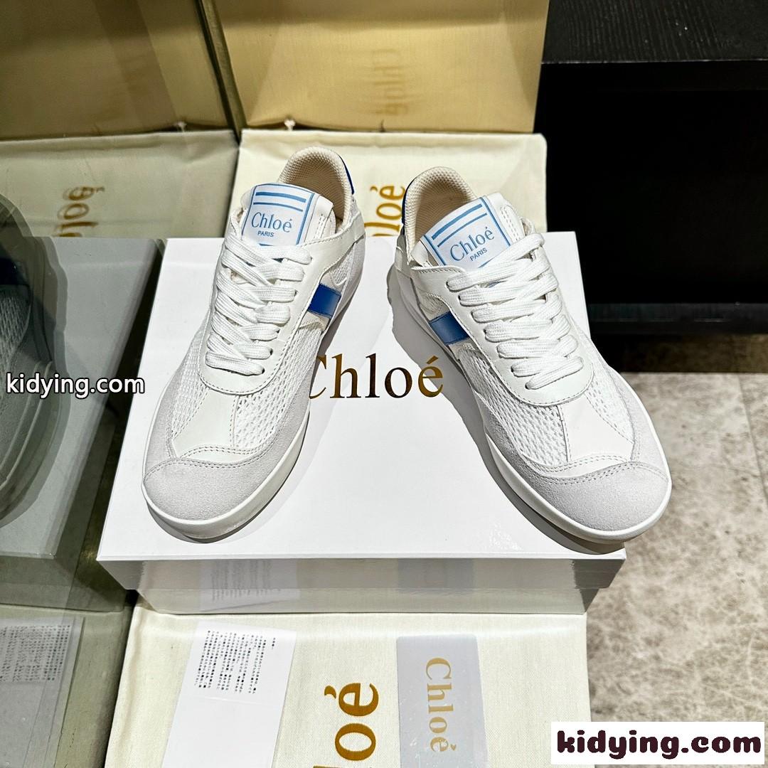 メッシュ&レザー クロエ スニーカー スーパーコピー CHLOÉ KICK スニーカー-1