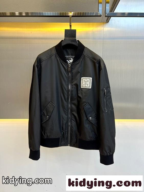 ジバンシィ ジャケット コピー 定番 ロゴ 中綿入り ボンバージャケット-0