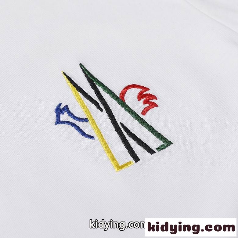 ベーシック 刺繍 クルーネック モンクレール tシャツ コピー 半袖 トップス カジュアル 春夏 定番-4