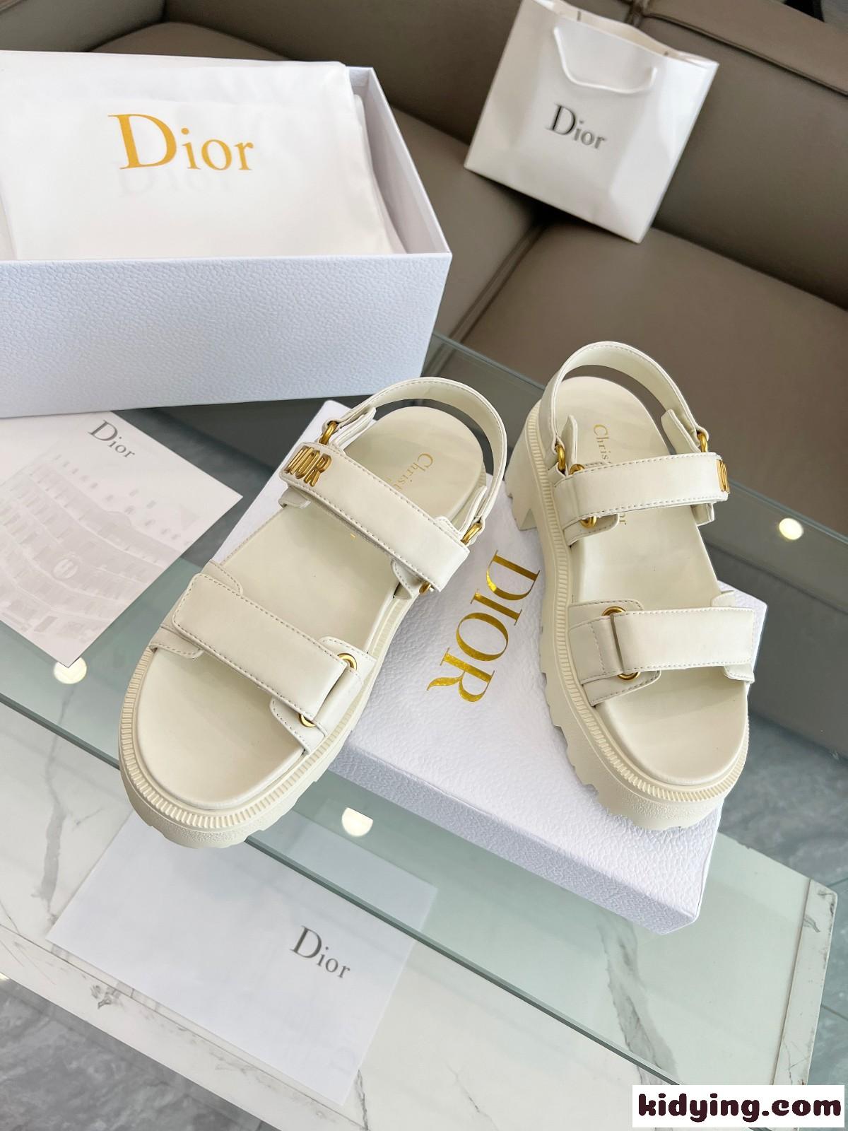 Dioract プラットフォームサンダル クリスチャン・ディオール サンダル コピー ホワイト-1