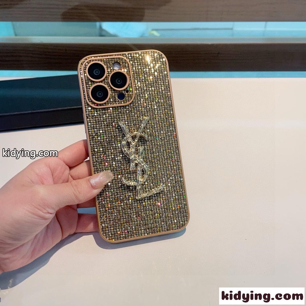 キラキラ YSL スマホケース イヴ・サンローラン アイフォンケース 偽物 iPhone16ケース-4