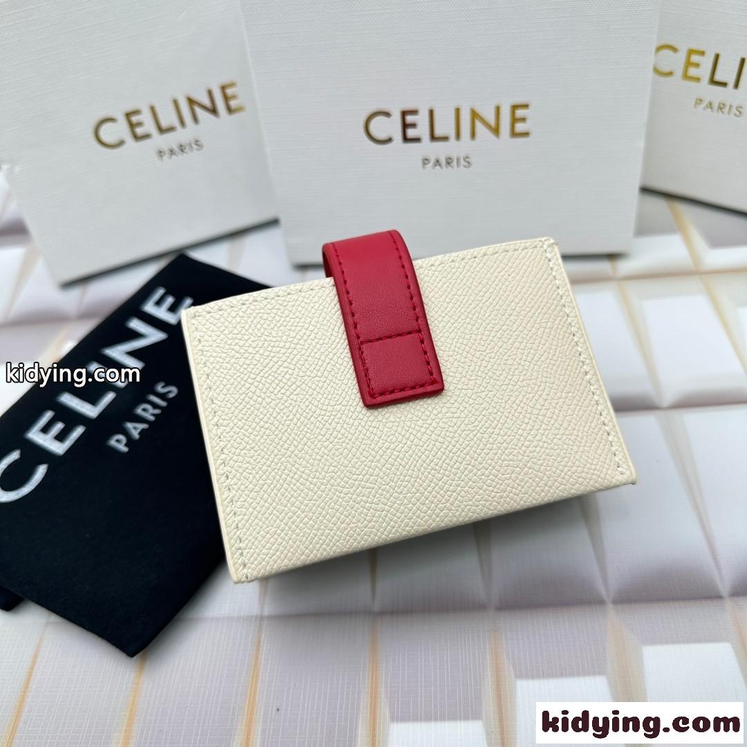 人気 セリーヌ CELINE アコーディオン カードホルダー コピー ロゴ-1