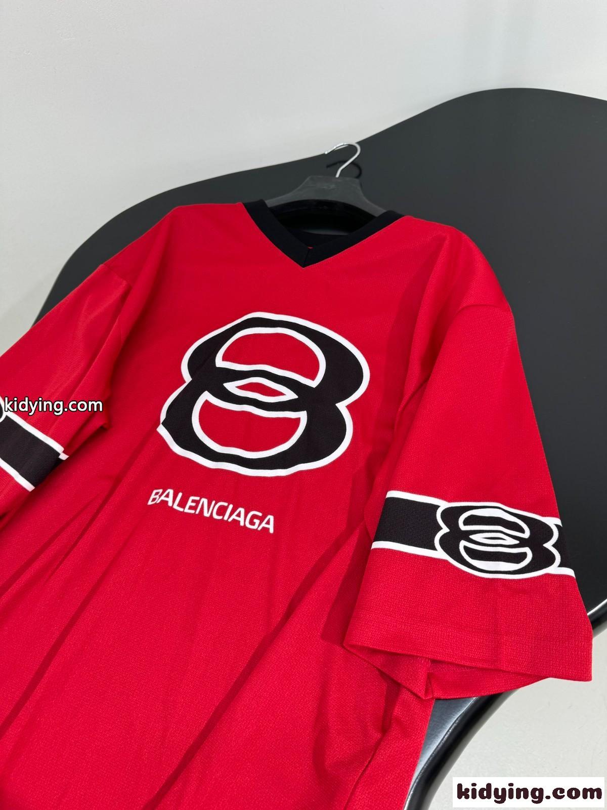 カジュアル Vネック オーバーサイズ 半袖Tシャツ バレンシアガ Tシャツ コピー ユニセックス-2