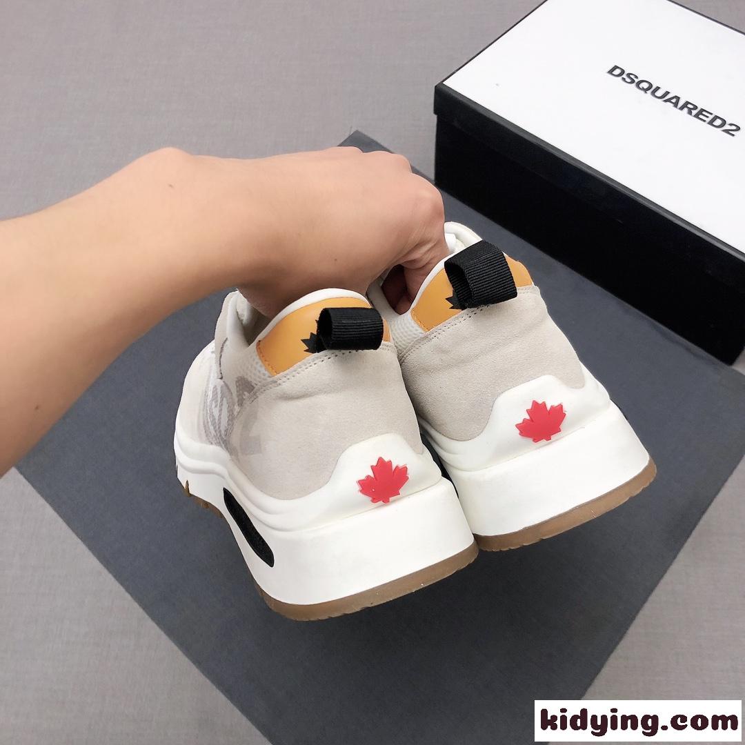 軽量 通気 ディースクエアード スニーカー コピー 人気 メンズ ジューズ ランニング メンズ ファッション 滑り止め-4