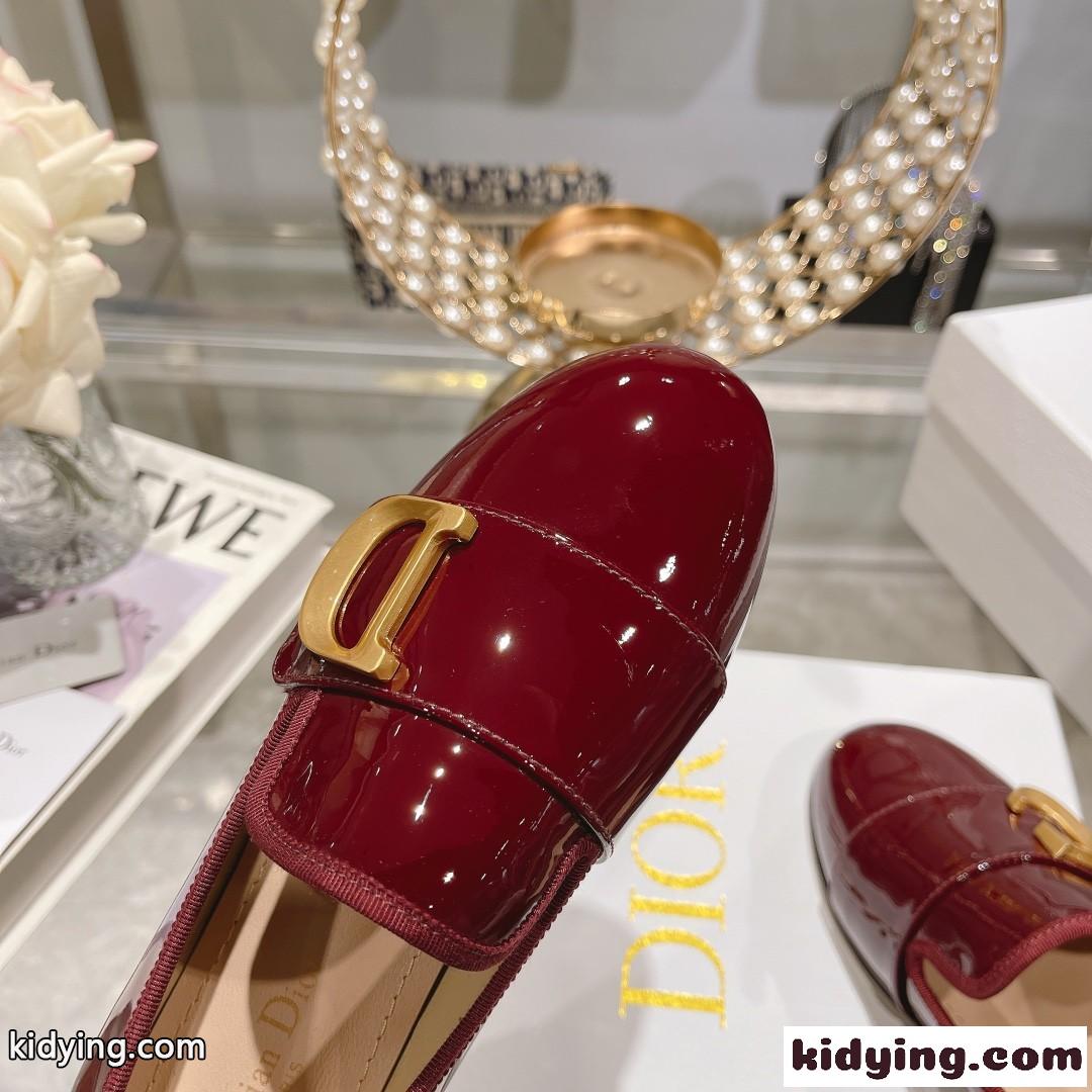 C’EST DIOR バレエフラット クリスチャン・ディオール シューズ コピー レッド-1