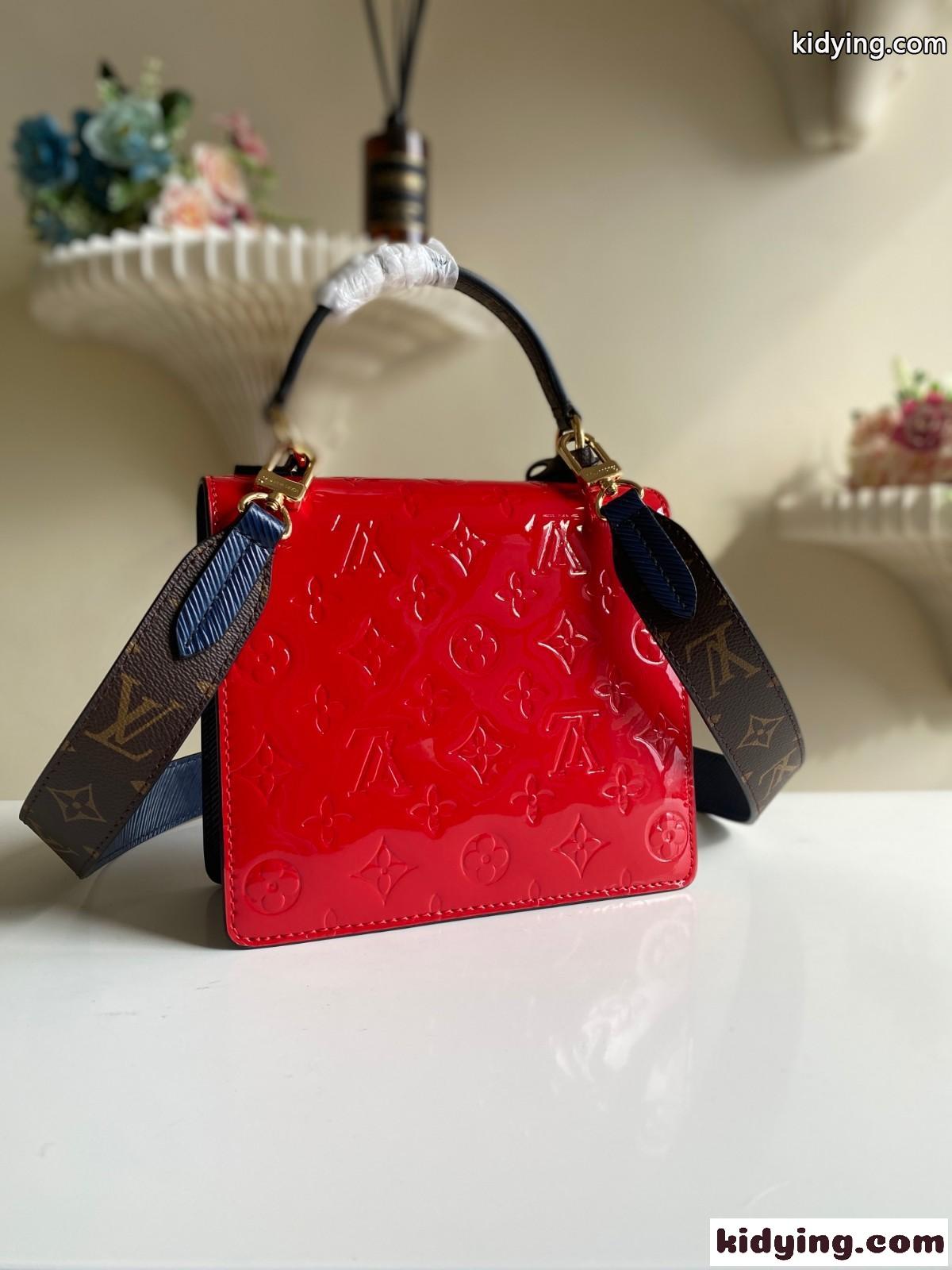 LOUIS VUITTON ルイヴィトン M90376 ヴェルニ スプリングストリート PM スーパーコピー レッド-1