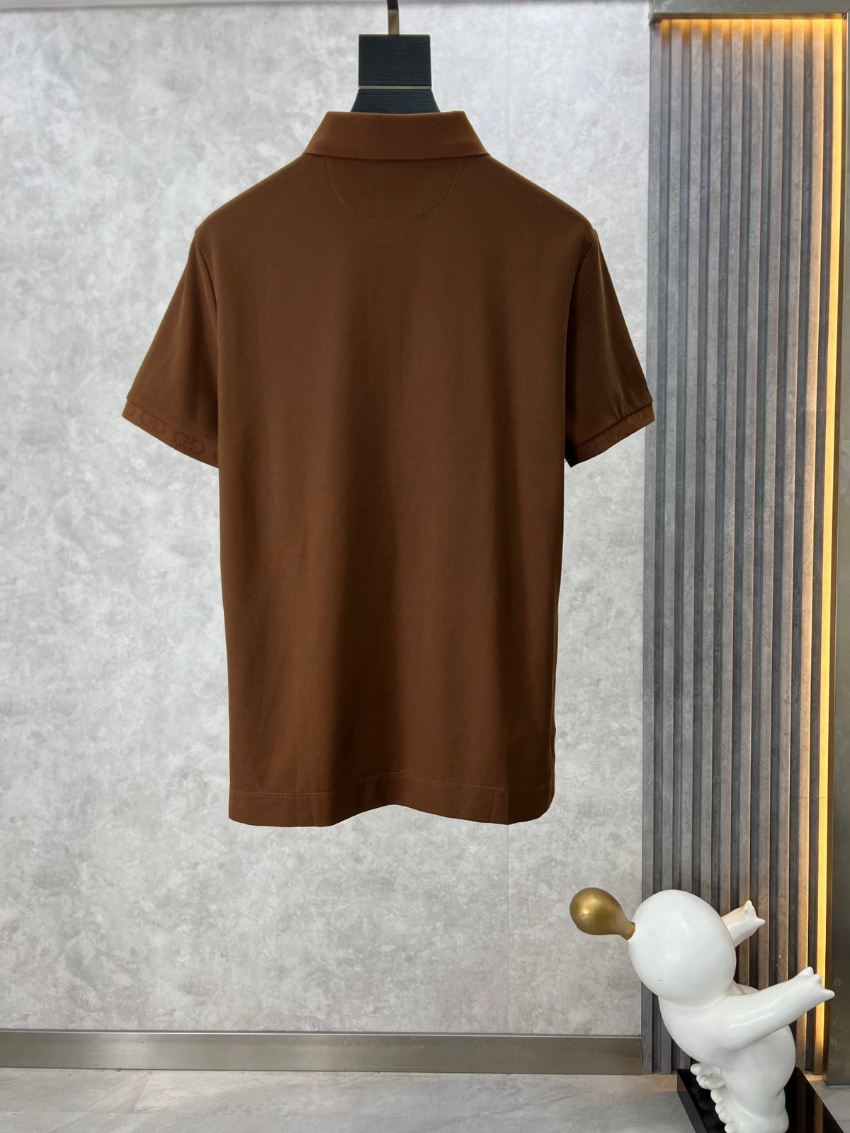 シンプル サルヴァトーレ・フェラガモ 半袖Tシャツ コピー ポロシャツ ブラウン-0