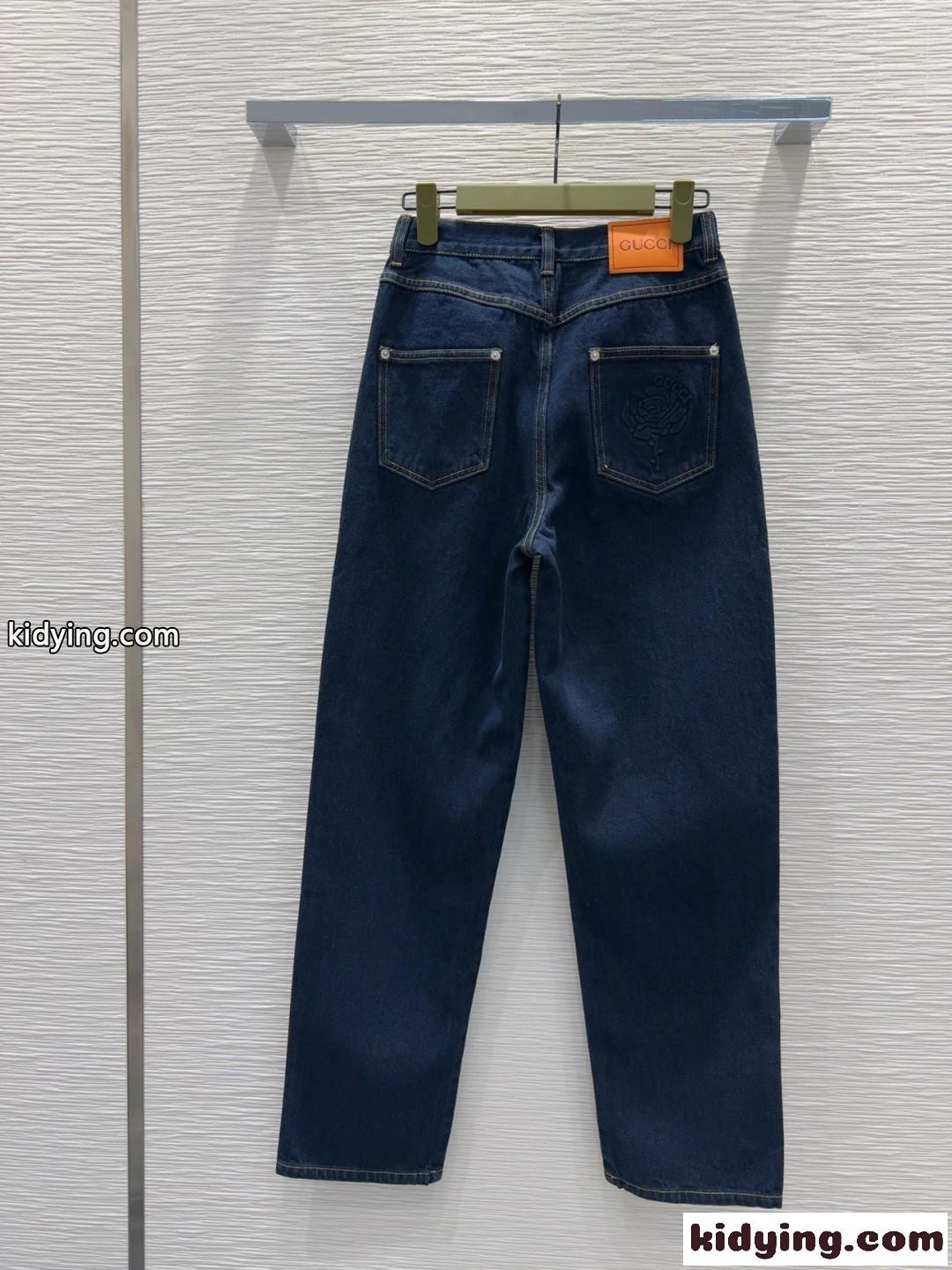 定番 合わせやすい デニムパンツ グッチ ジーンズ コピー レディース-4