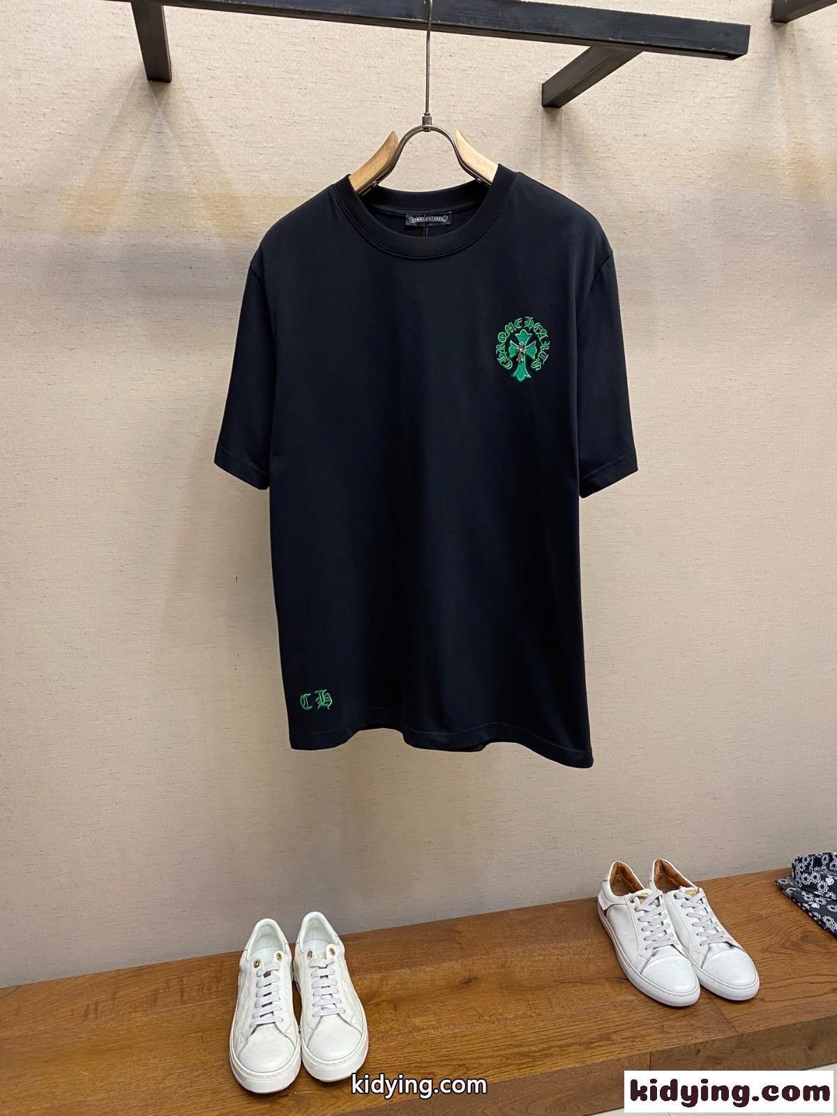 カジュアル ストリート クルーネック クロムハーツ Tシャツ 偽物 半袖Tシャツ-1