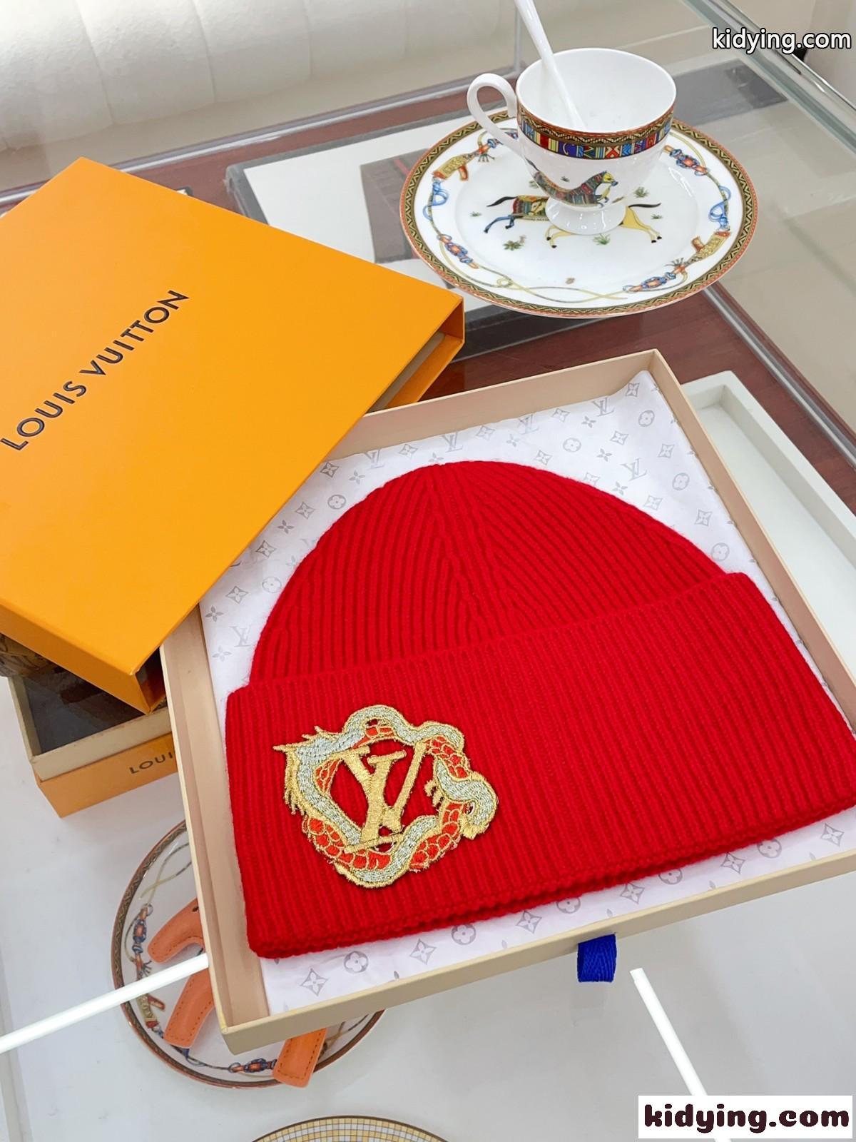 ビーニー・LV ヘッドライン プレシャス ドラゴ ルイヴィトン 帽子 コピー ニットキャップ-0