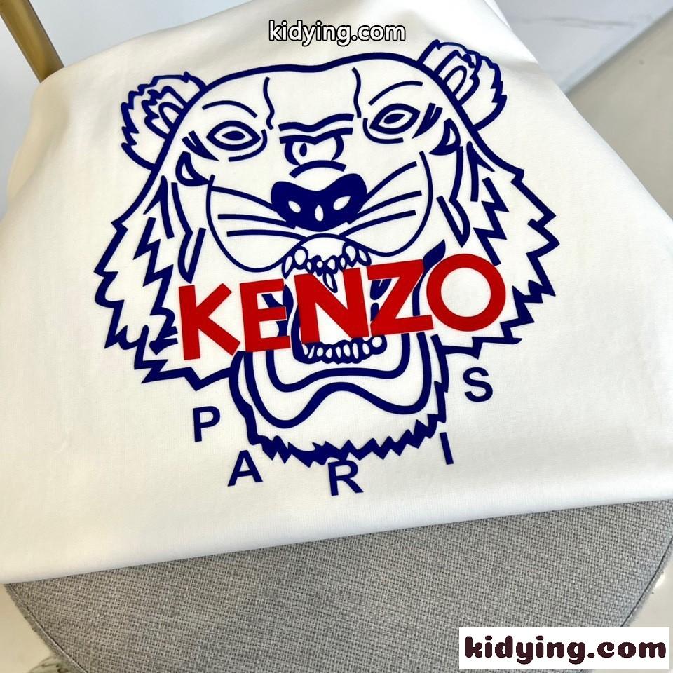 カジュアル ロゴ コットン 半袖Tシャツ ケンゾー Tシャツ コピー ホワイト-0