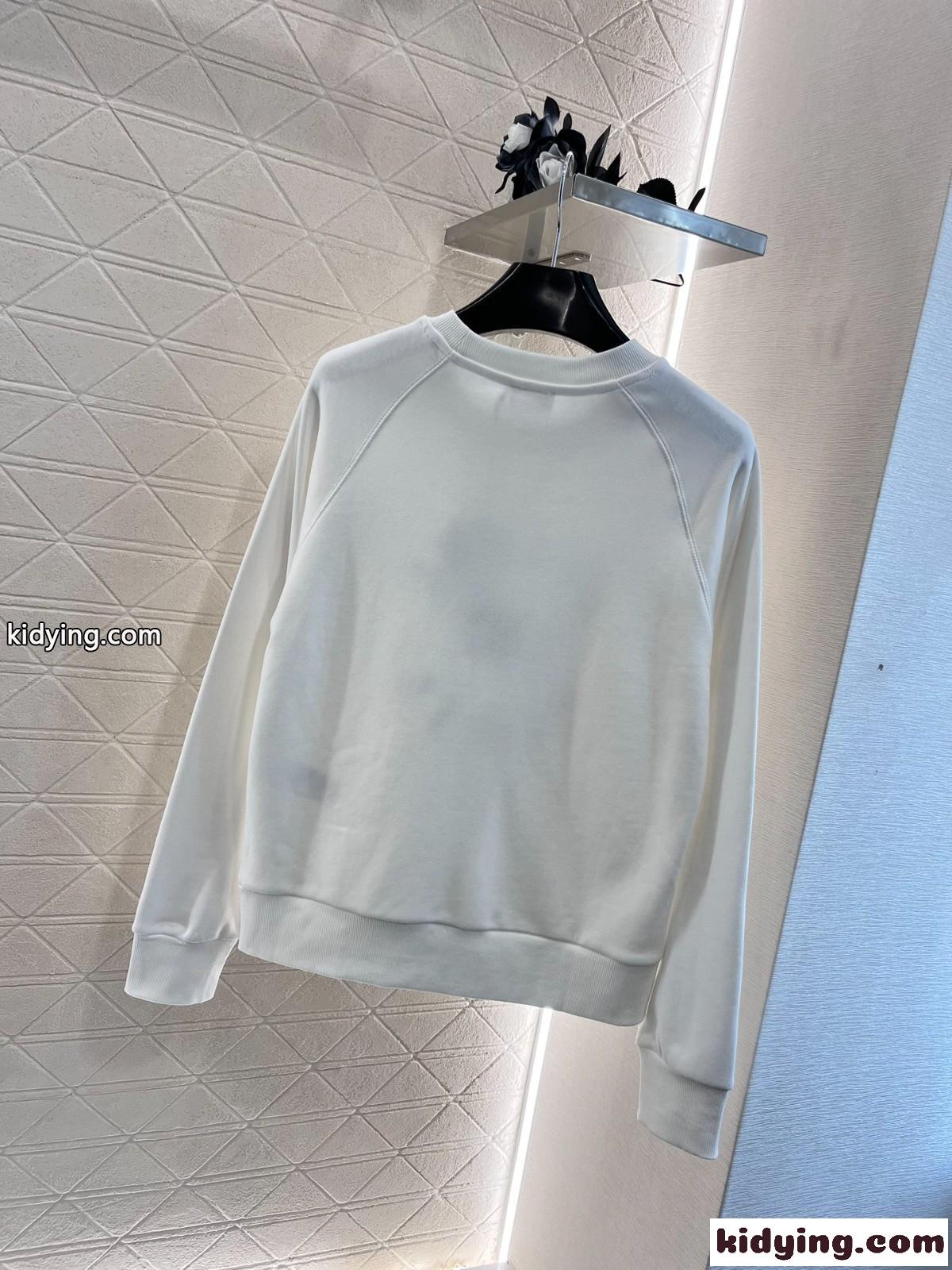 定番 カジュアル ロゴ入り スウェットシャツ セリーヌ Tシャツ コピー ホワイト-2