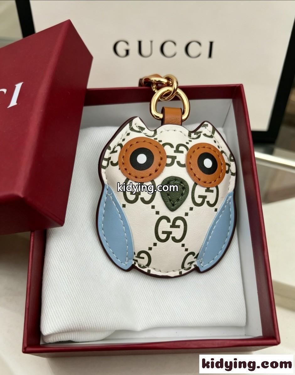 グッチ キーホルダー 偽物 オウル(ふくろう)シェイプ バッグ チャーム-2