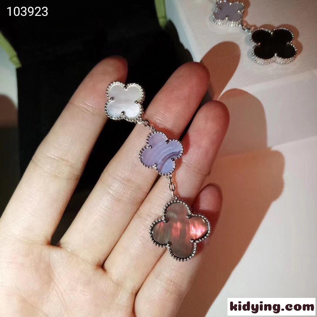 ヴァンクリーフ&アーペル マジック アルハンブラ イヤリング 3モチーフ コピー ピアス-0