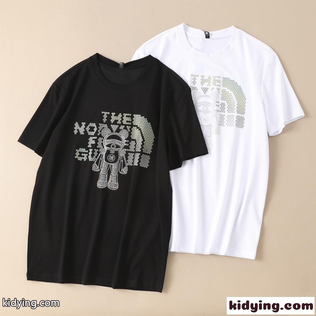 大人気 GUCCI×THE NORTH FACE グッチ Tシャツ コピー メンズ 半袖 メンズ クールネック カジュアル 定番 ホワイト ブラック-4