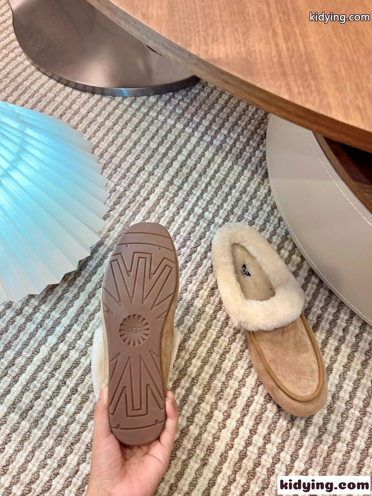 シンプル UGG スエード ムートン シューズ アグ モカシン スーパーコピー-4